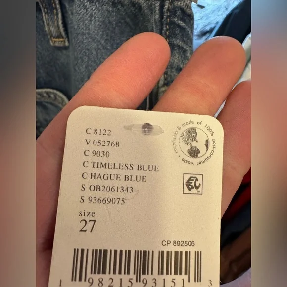 NWT Free People We The Free Moxie Pull-On Barrel Jeans Timeless Blue 27, 29, 30 - Picture 15 of 17